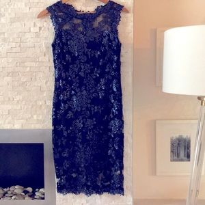 Navy sequined dress